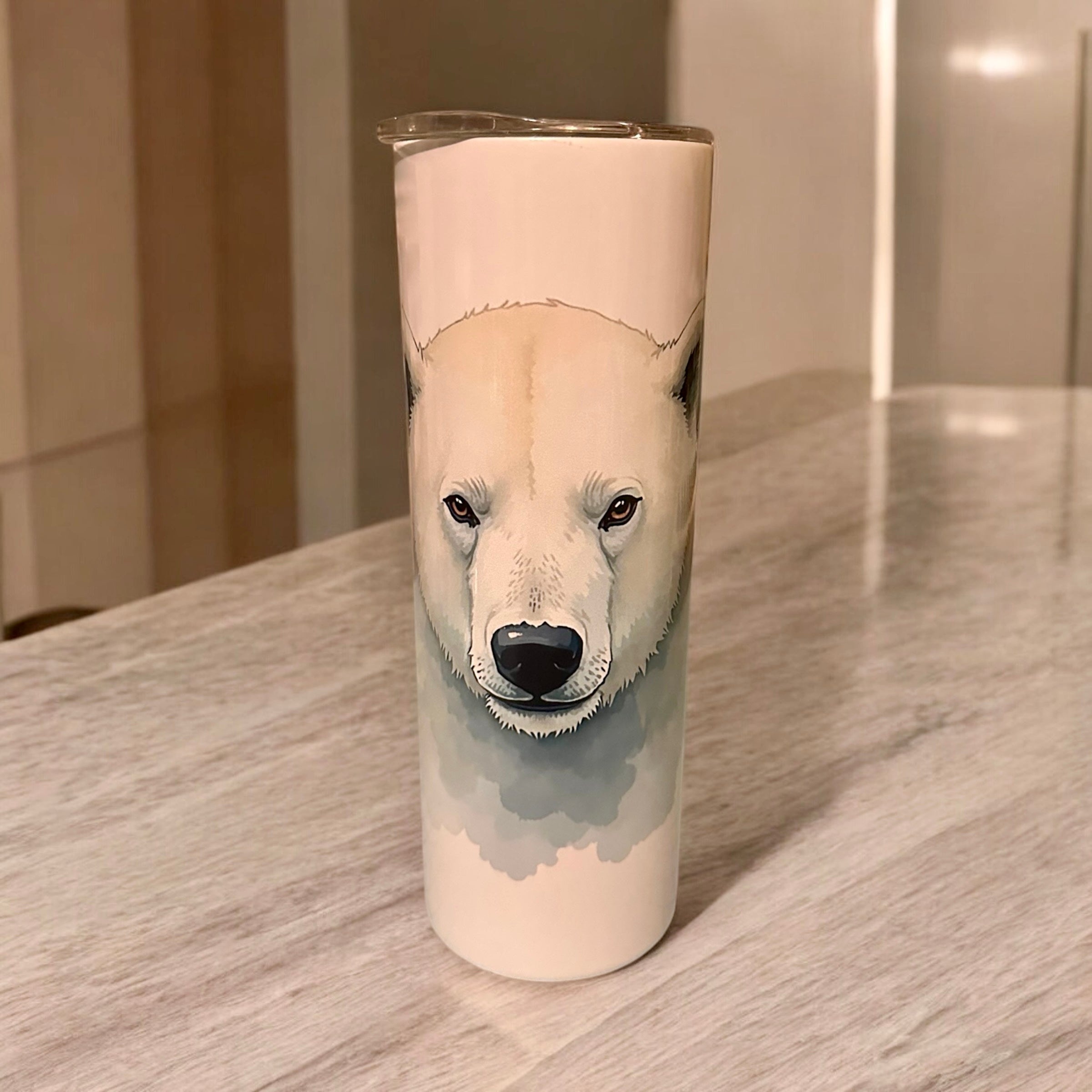 Polar Bear Tumbler 20oz – Stainless Steel Insulated Travel Cup