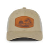 Beach Leather Buckle Patch Cap Hat Outdoor Cap