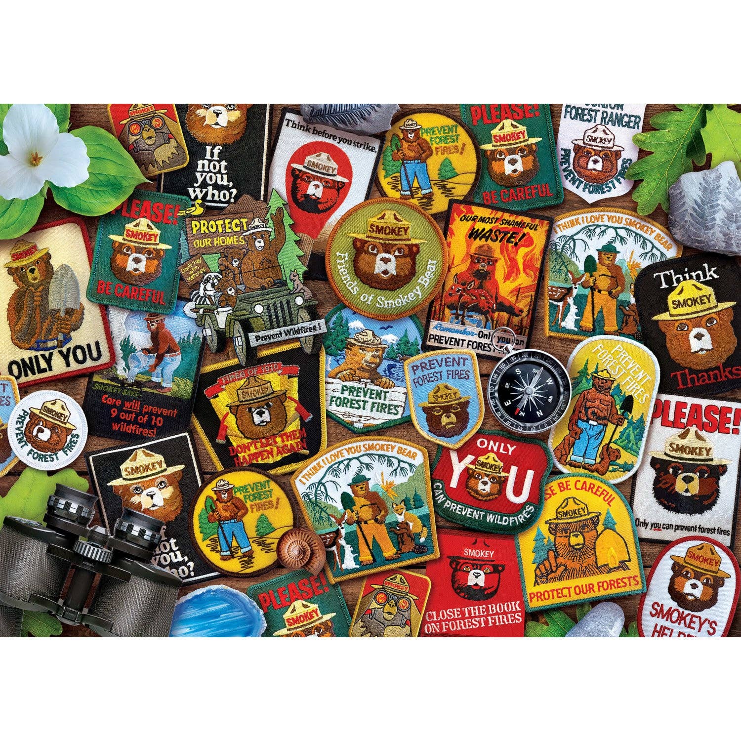 Smokey Bear Patches 1000 Piece Jigsaw Puzzle puzzle Masterpieces Puzzles   