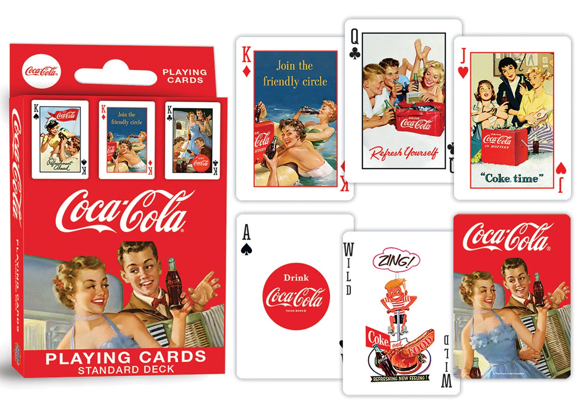 Coca-Cola Vintage Design Playing Cards playing cards Masterpieces Puzzles   