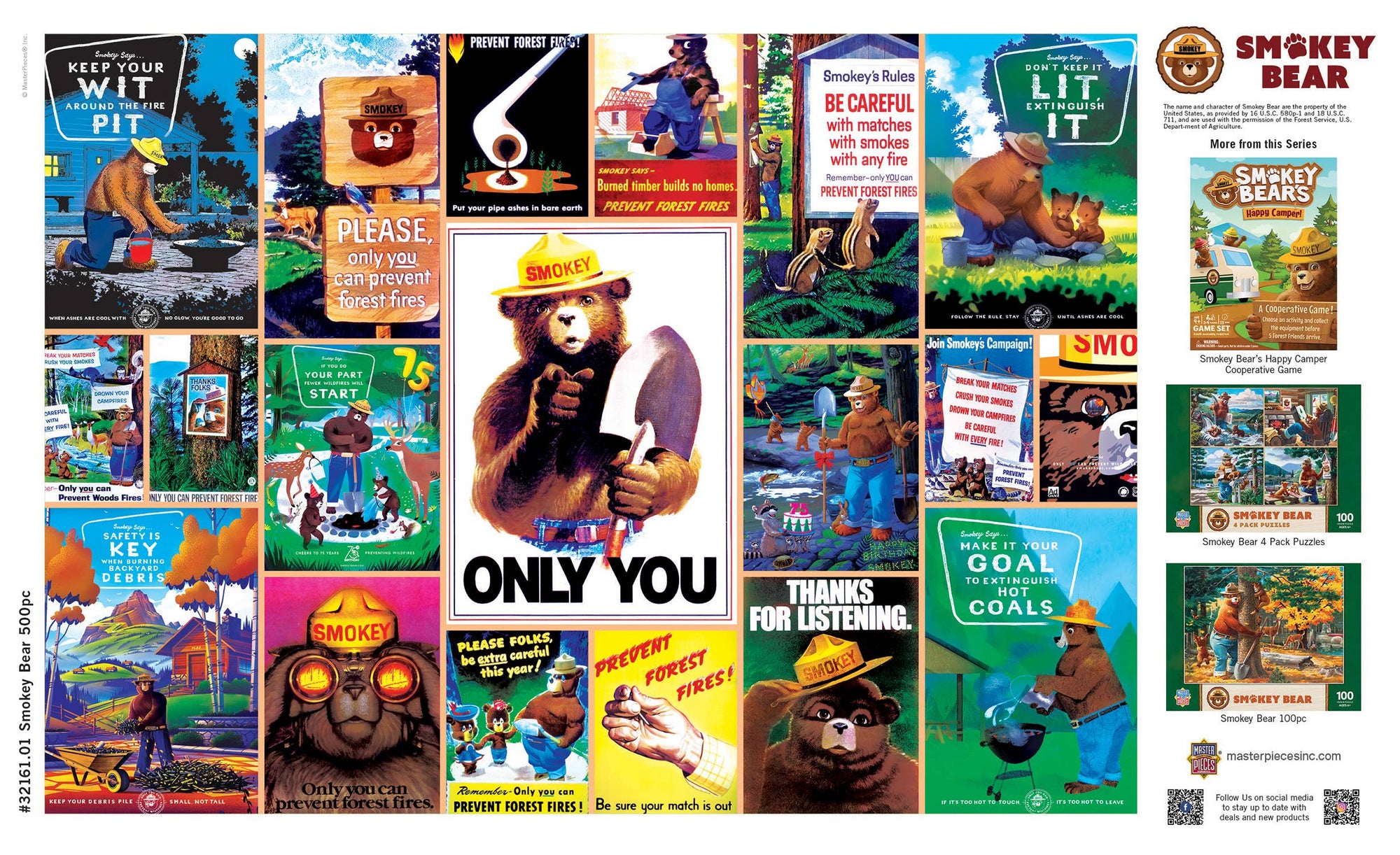 Smokey Bear National Parks 500 Piece Puzzle puzzle Masterpieces Puzzles