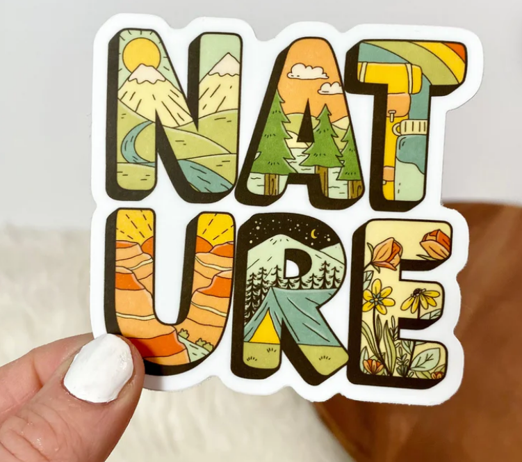 Nature Lettering Sticker sticker Big Moods   