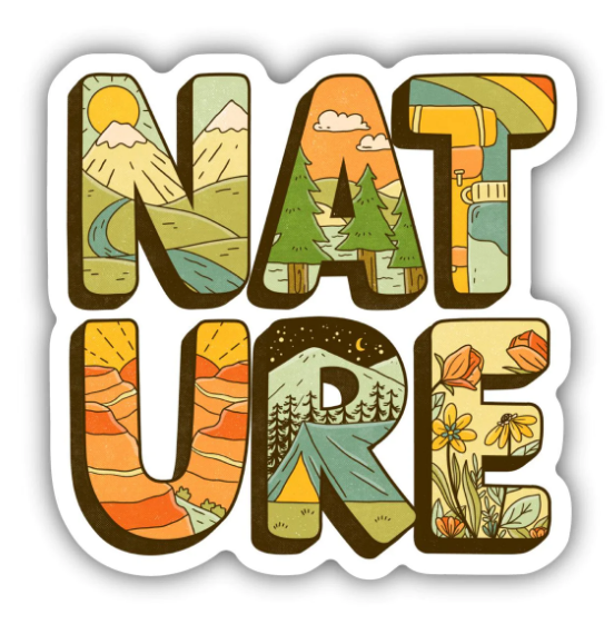 Nature Lettering Sticker sticker Big Moods   