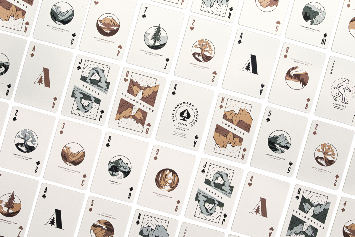 National Parks Playing Cards playing cards The Landmark Project