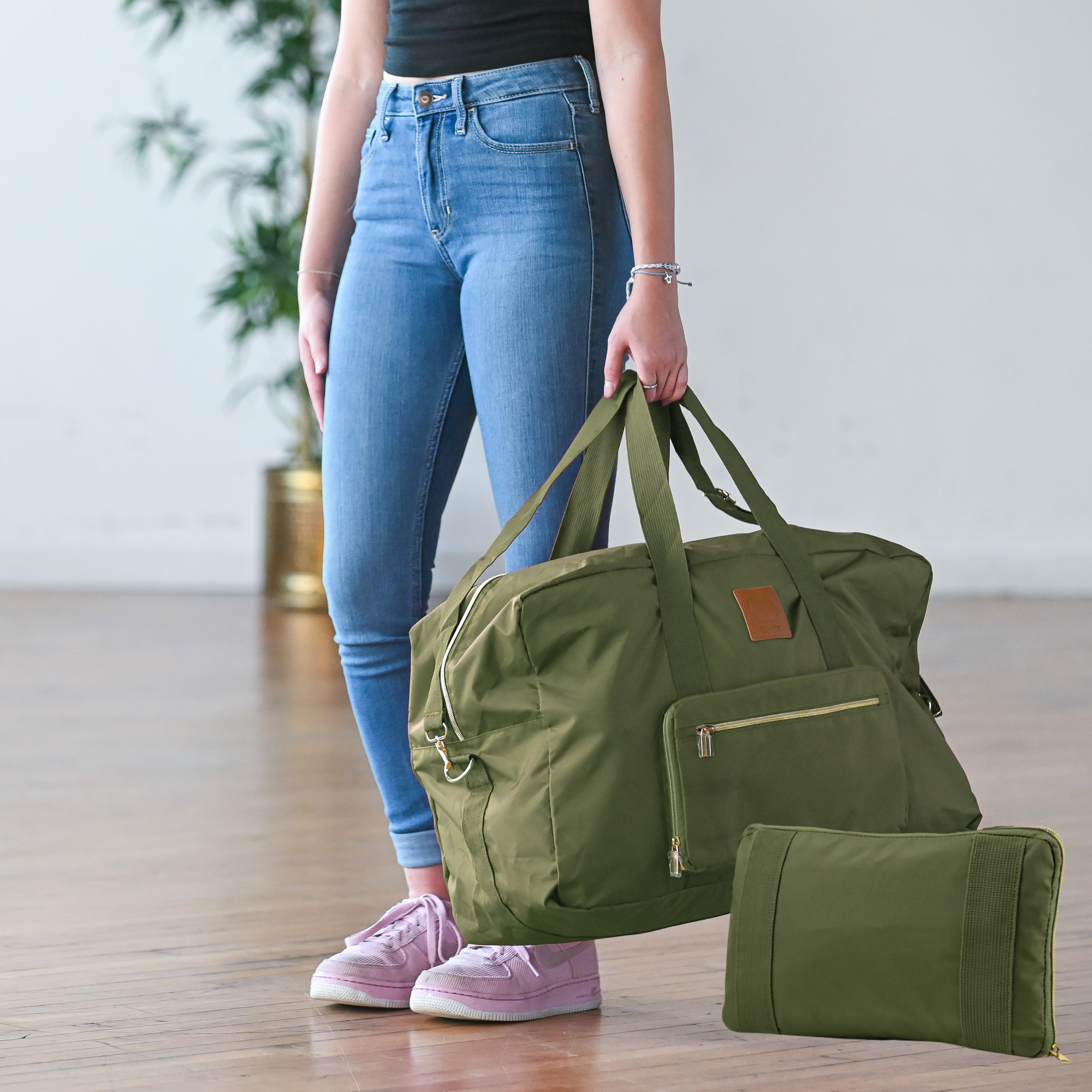 best travel tote bag with luggage sleeve Foldable Duffel Bag – Waterproof Travel Tote with Luggage Sleeve & Pockets – Orange Grove Trading Post