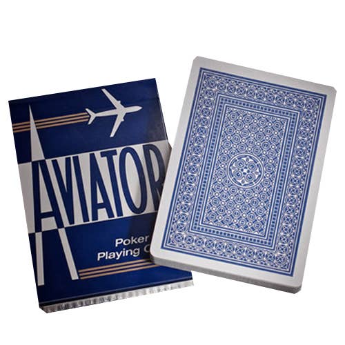 Aviator Standard Poker Cards (Blue)