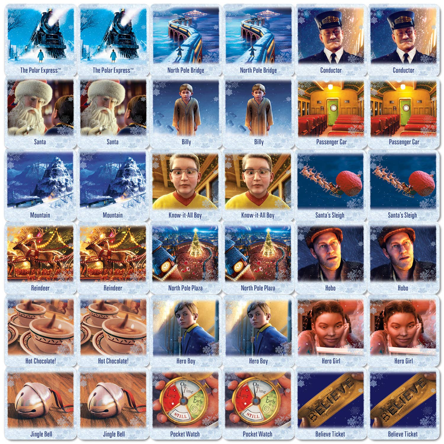 The Polar Express Matching Game games Masterpieces Puzzles