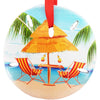 Sand Dollar Beach Hut Ornament ornament Sea Creations   