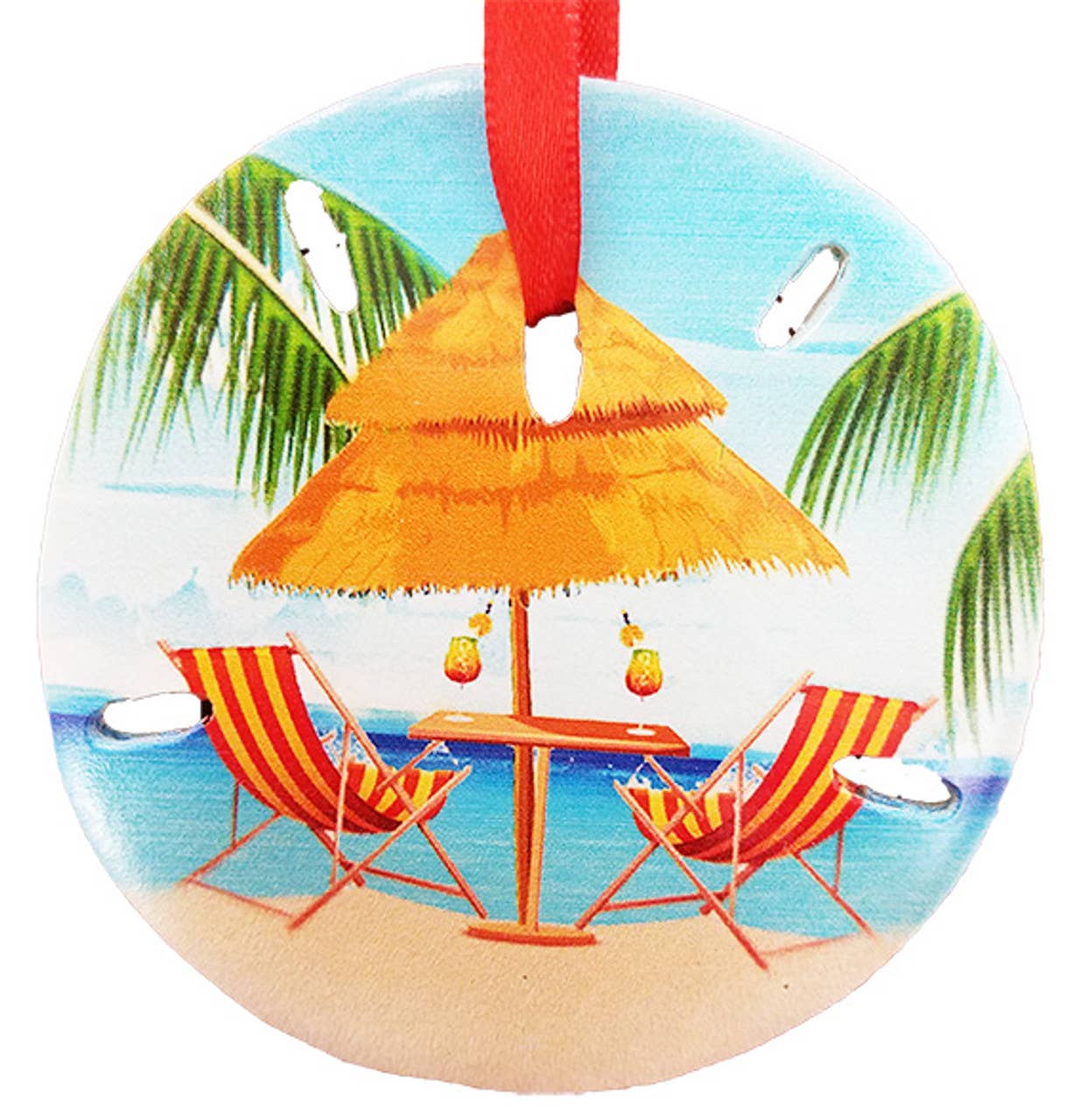 Sand Dollar Beach Hut Ornament