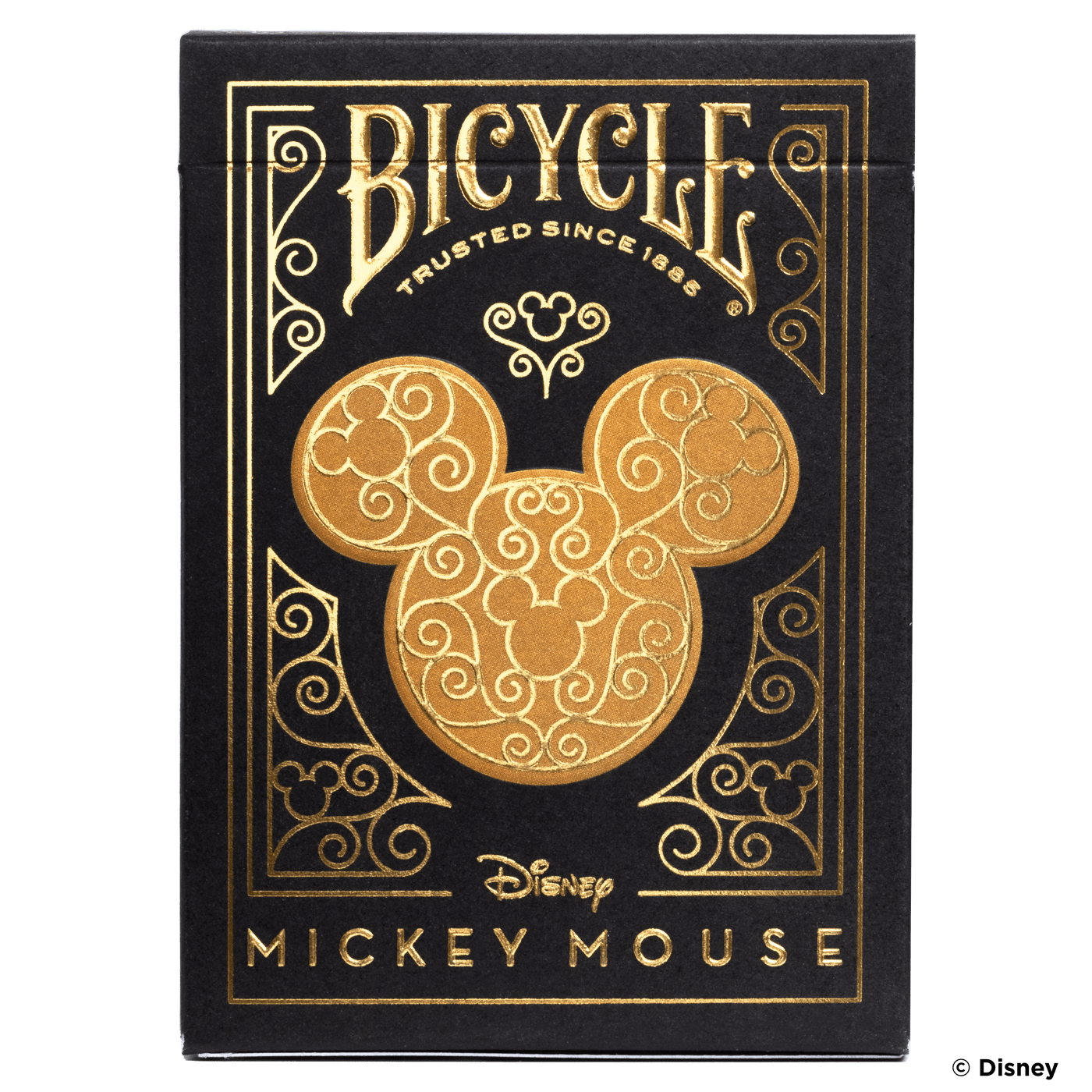 Disney Mickey Mouse Black And Gold Playing Cards