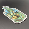 Bottle of Serenity Camping Scene Sticker sticker National Parks and Beyond   