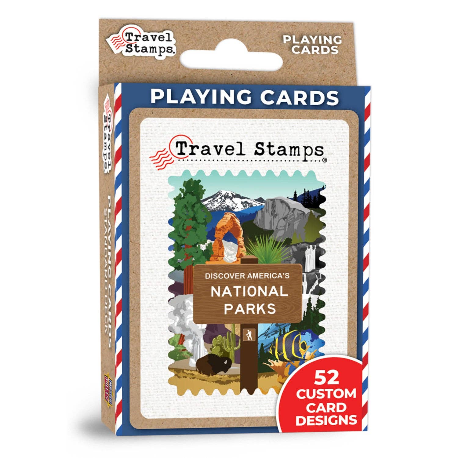 National Parks Travel Stamps Playing Cards playing cards Masterpieces Puzzles