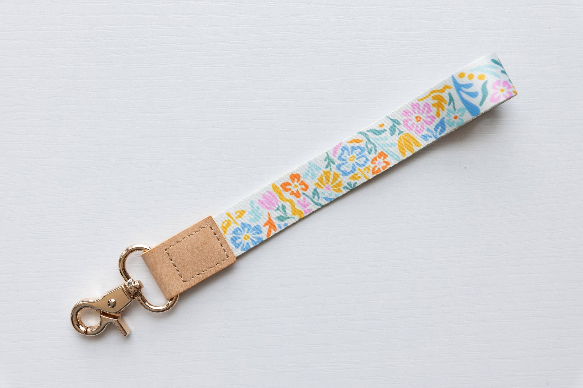 Summer Floral Wristlet Keychain keychain Wildtree