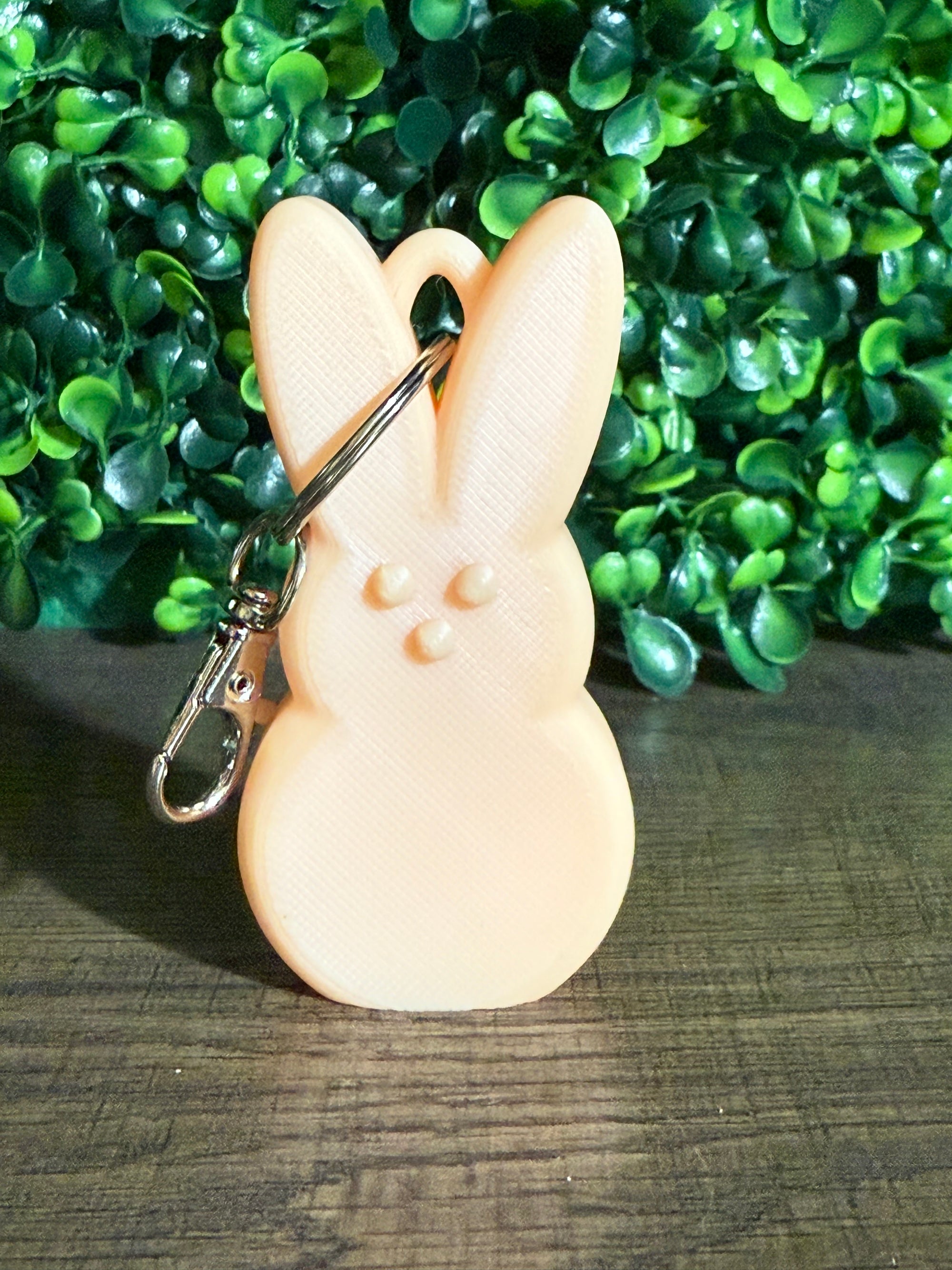 Pastel Orange Bunny Keychain