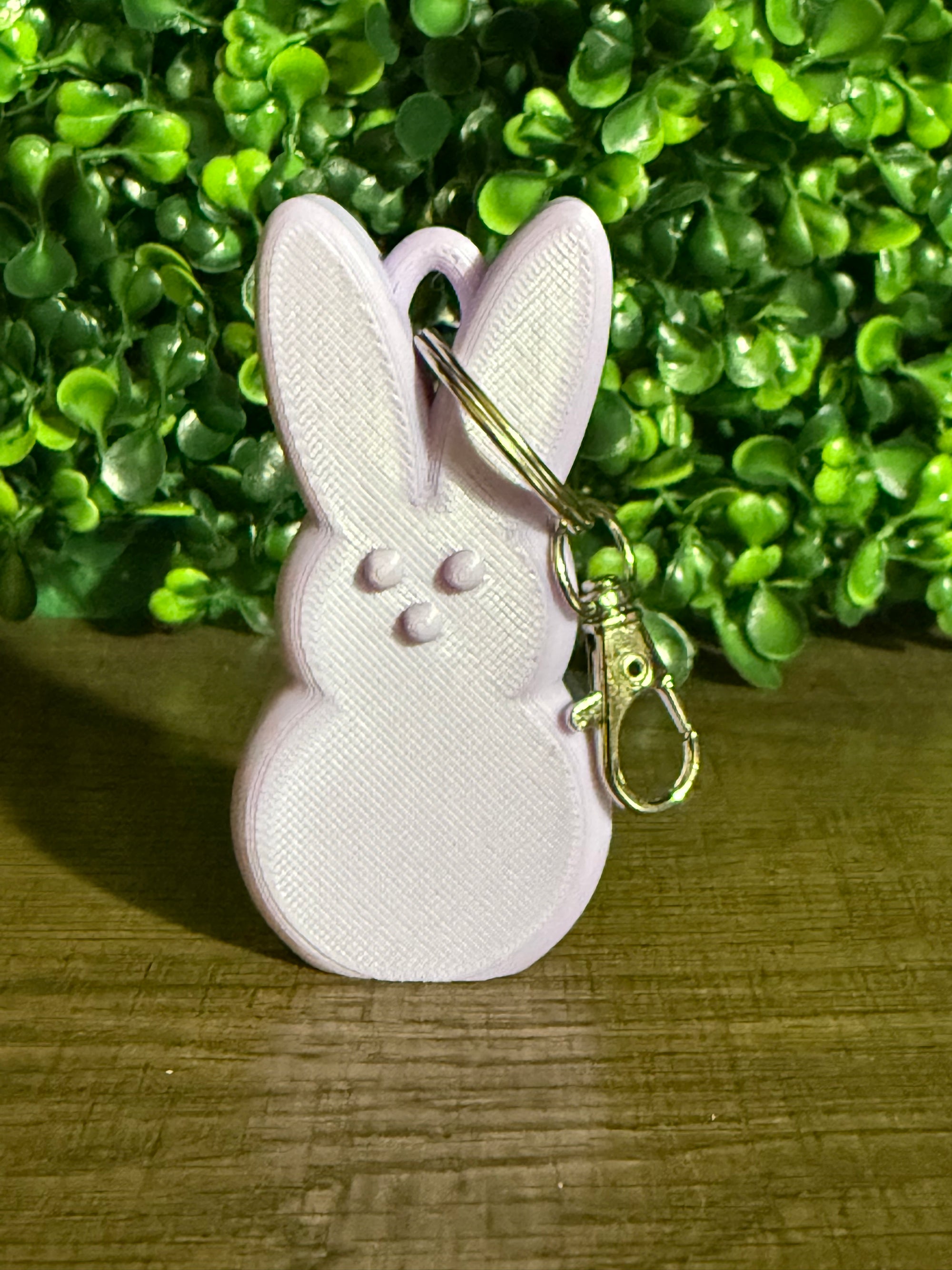 Pastel Purple Bunny Keychain
