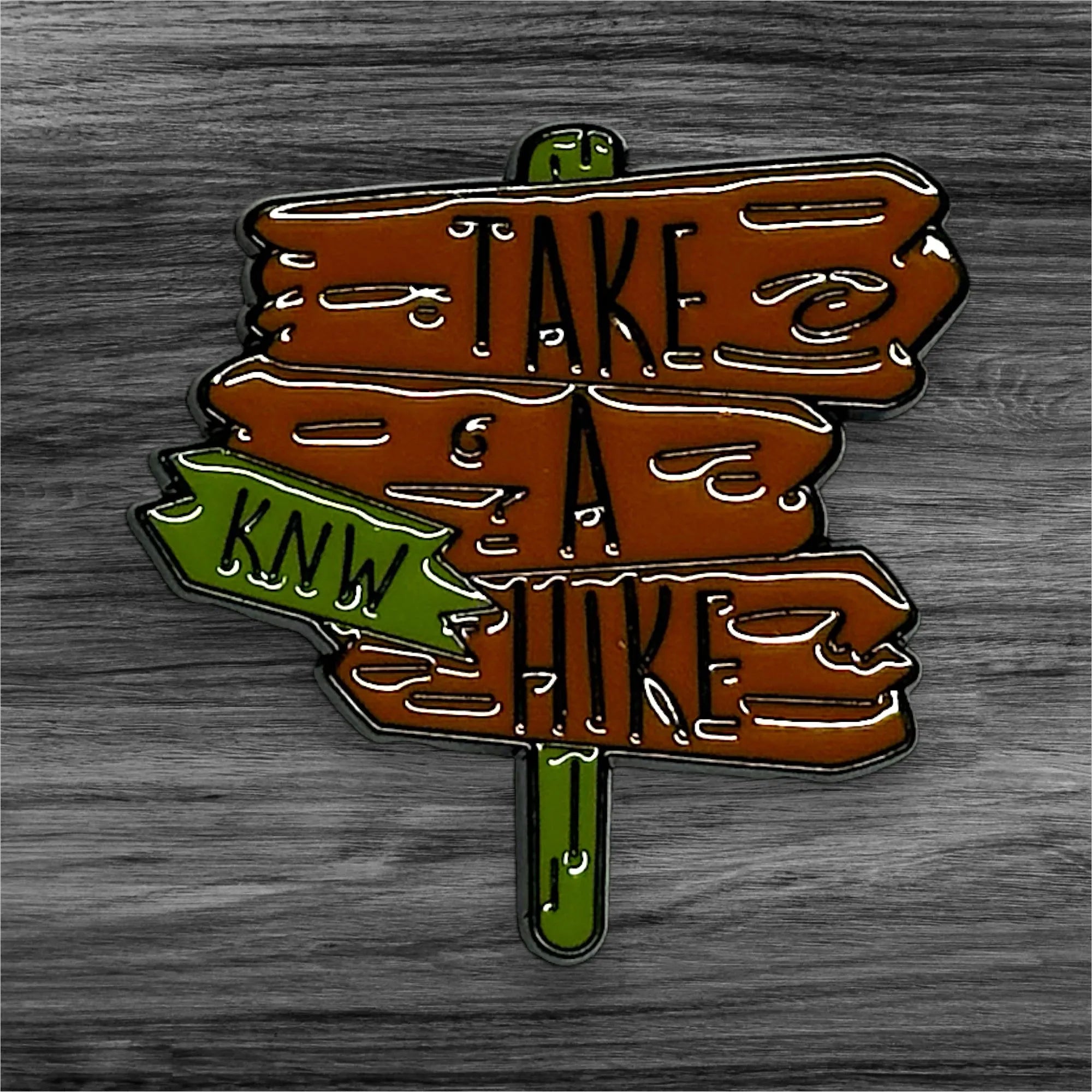 Take a hike pin Magnifique Hearts   