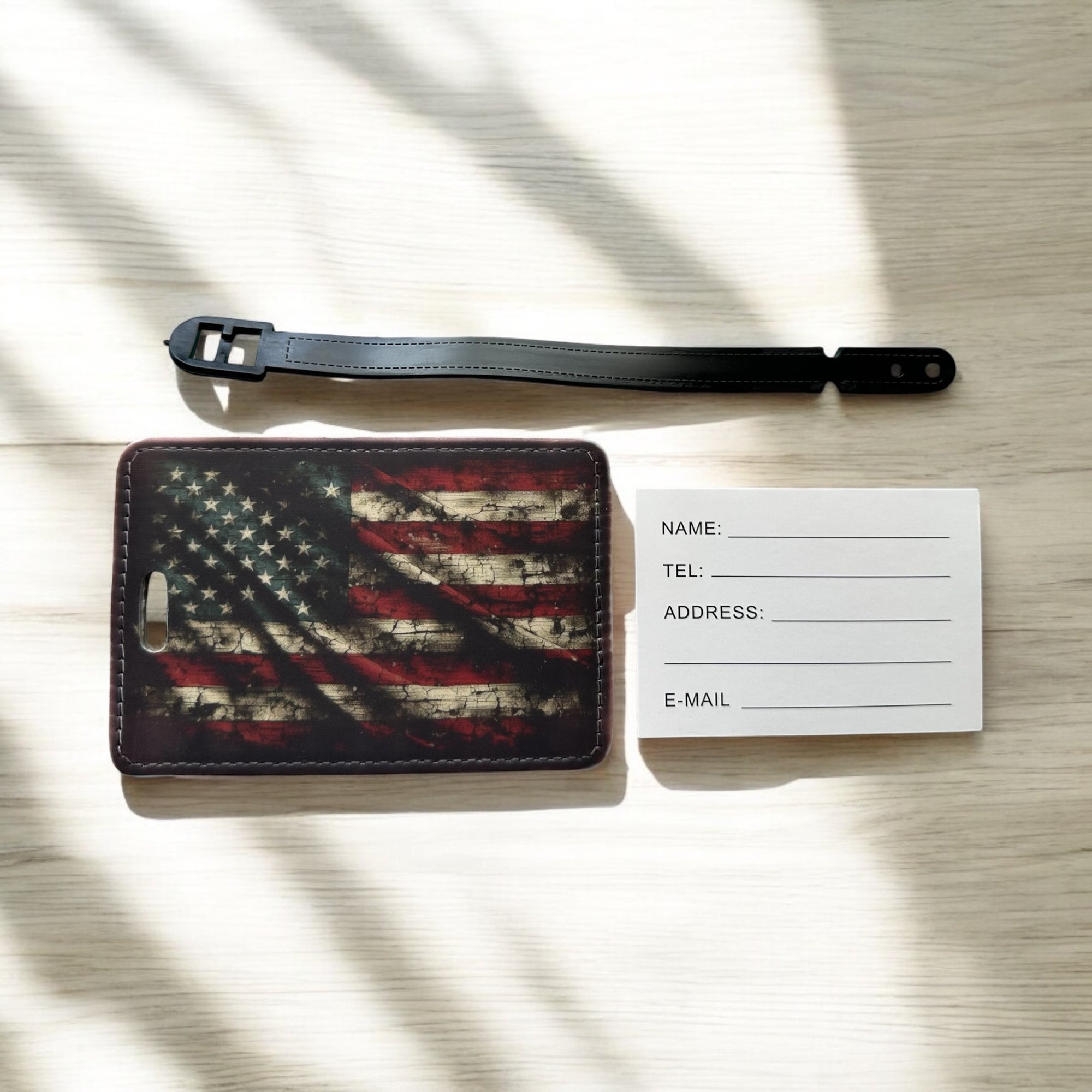 Luggage Tag American Flag Luggage Tag Orange Grove Trading Post   