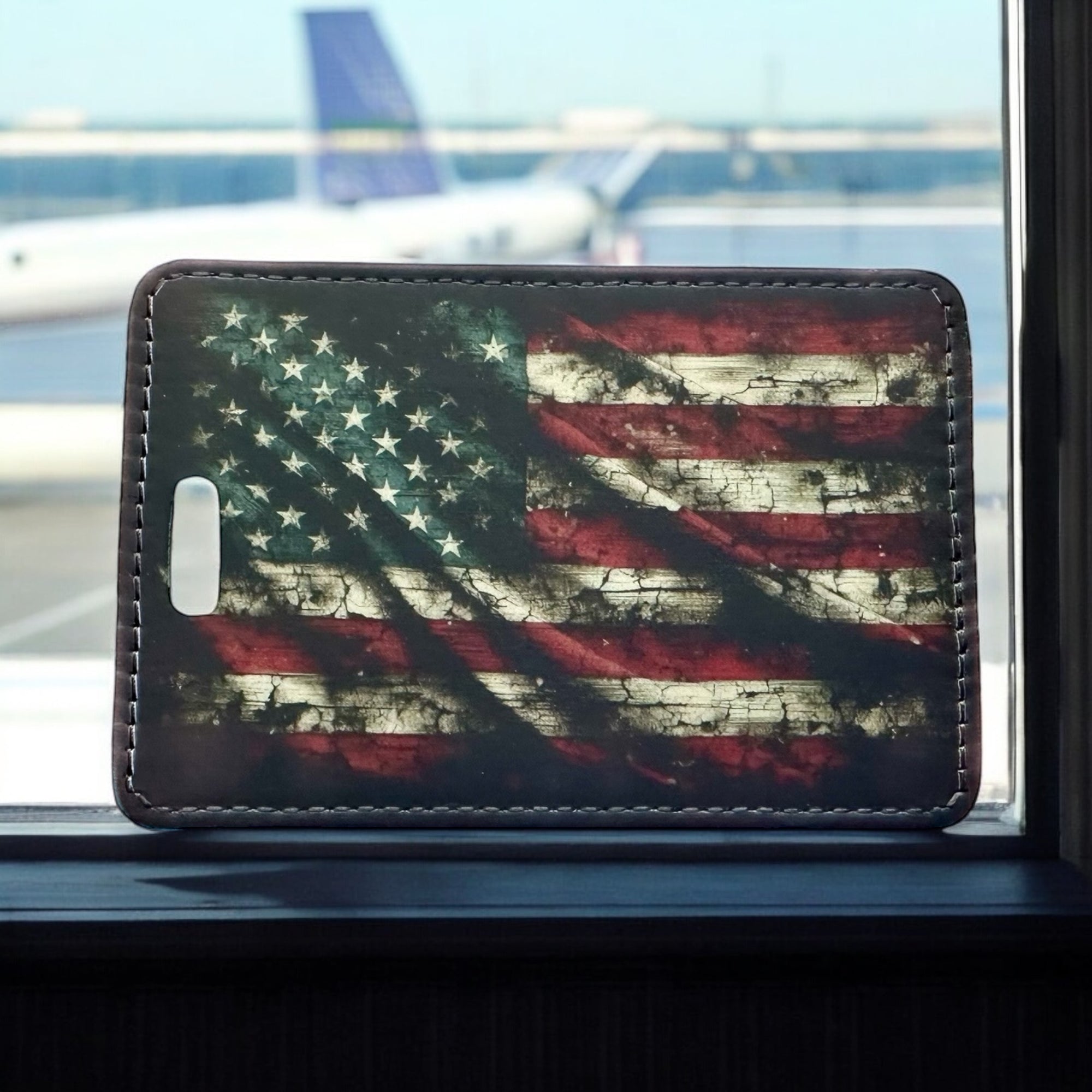 Luggage Tag American Flag Luggage Tag Orange Grove Trading Post   