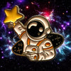 Cosmic Astronaut with Star Enamel Pin pin Magnifique Hearts   