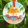 Sand Dollar Beach Hut Ornament ornament Sea Creations