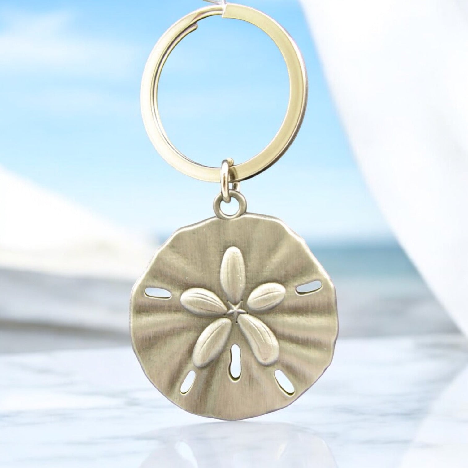 Sand Dollar Key Chain 2 1/2" keychain Sea Creations