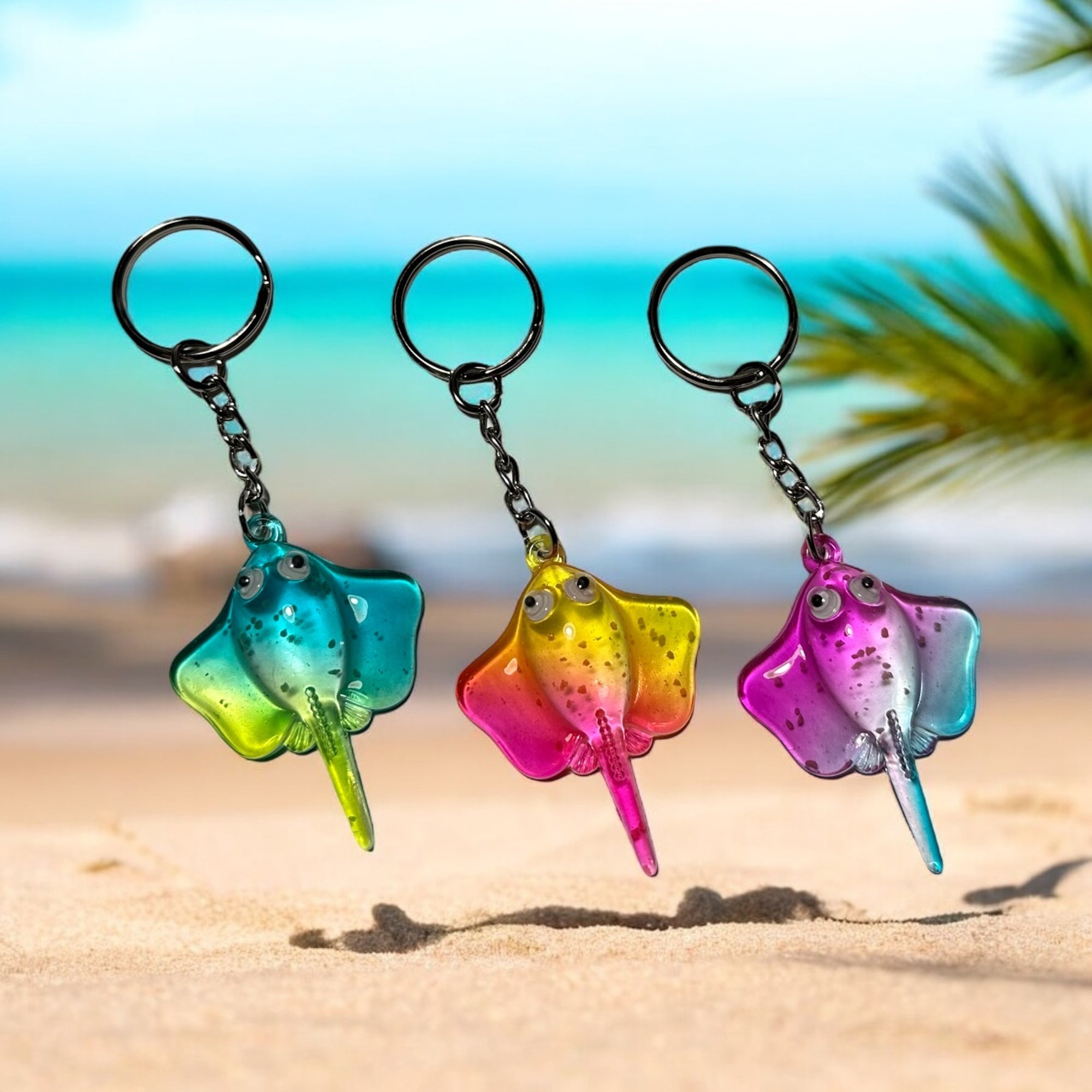 Stingray Charm Keychain keychain Sea Creations