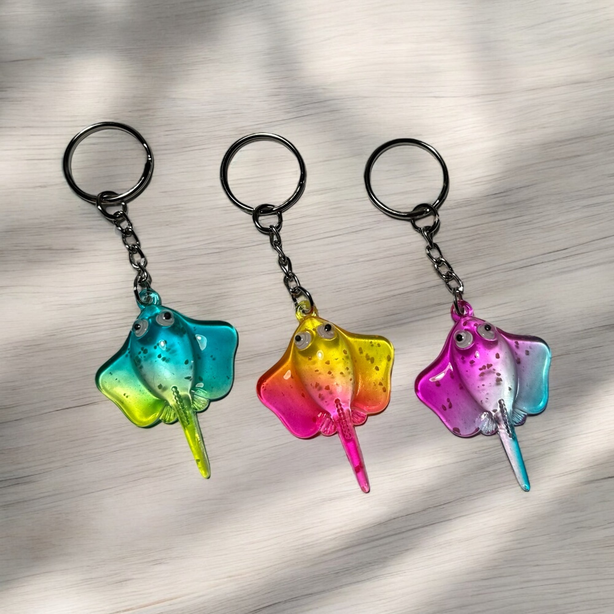 Stingray Charm Keychain keychain Sea Creations