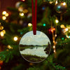 Grand Teton Mountains Glass Ornament ornament Orange Grove Trading Post