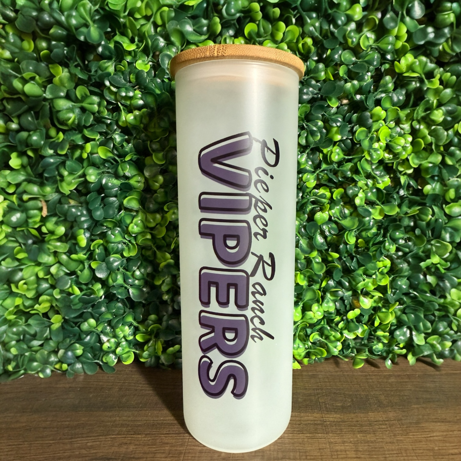 Pieper Ranch Vipers Glass Tumbler 20oz Tumbler Orange Grove Trading Post