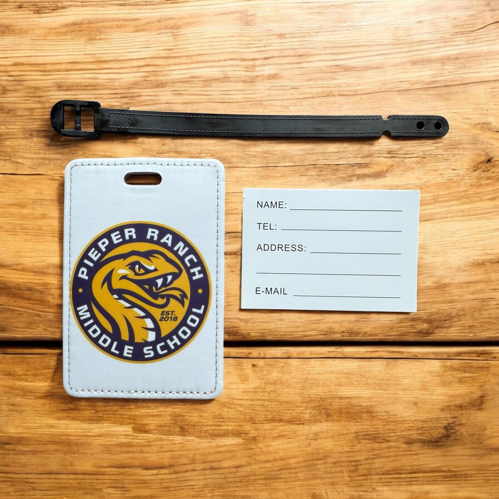 Pieper Ranch Middle School Gear Tag Luggage Tag Orange Grove Trading Post