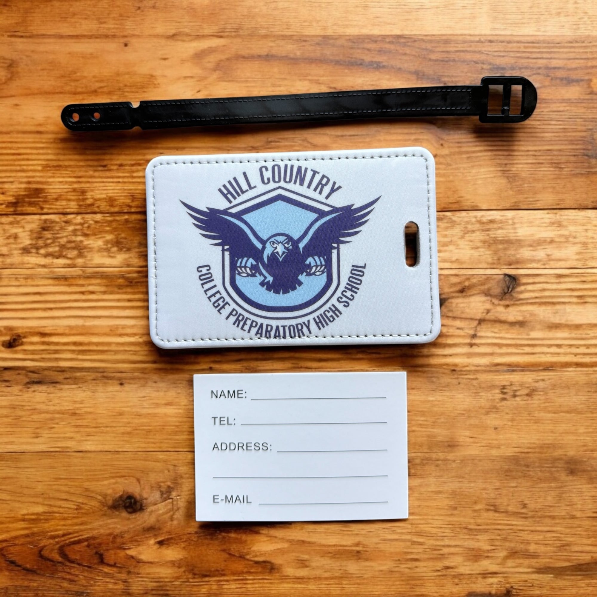 Hill Country College Preparatory High School Gear Tag Luggage Tag Orange Grove Trading Post