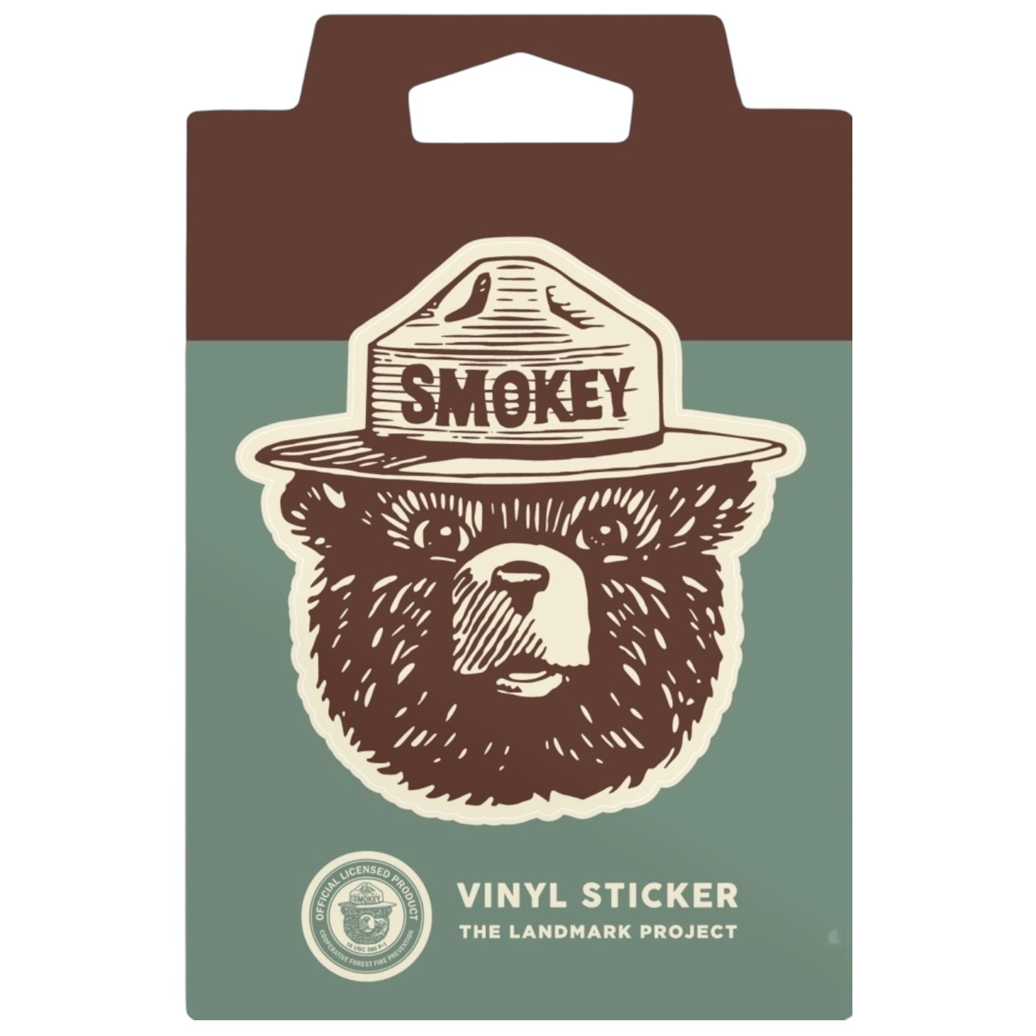 Smokey Bear Logo Sticker sticker The Landmark Project