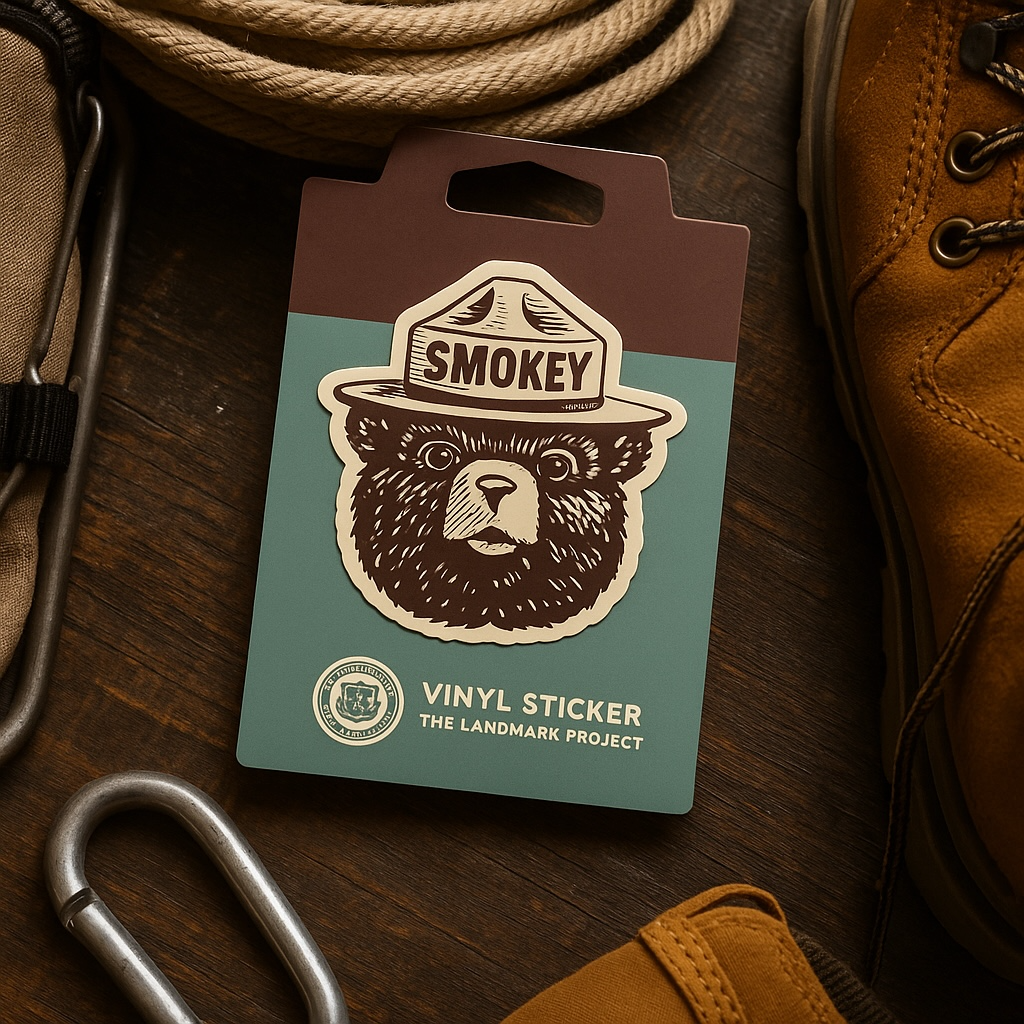 Smokey Bear Logo Sticker sticker The Landmark Project
