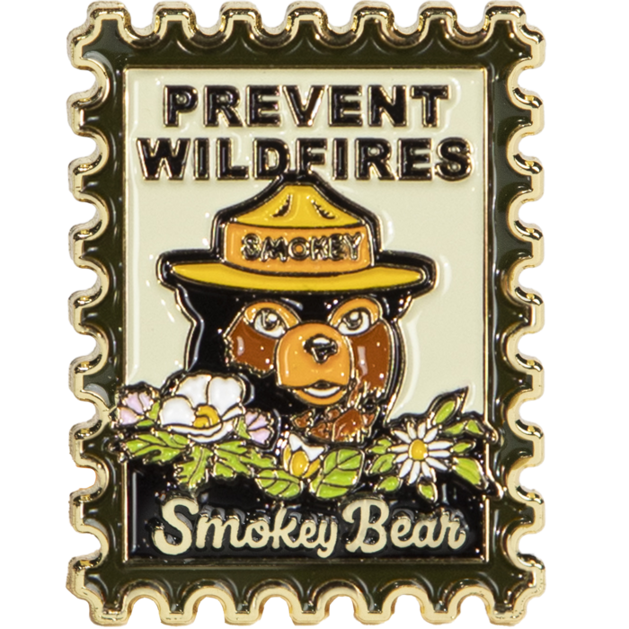 Smokey Bear Postage Stamp Pin pin The Landmark Project