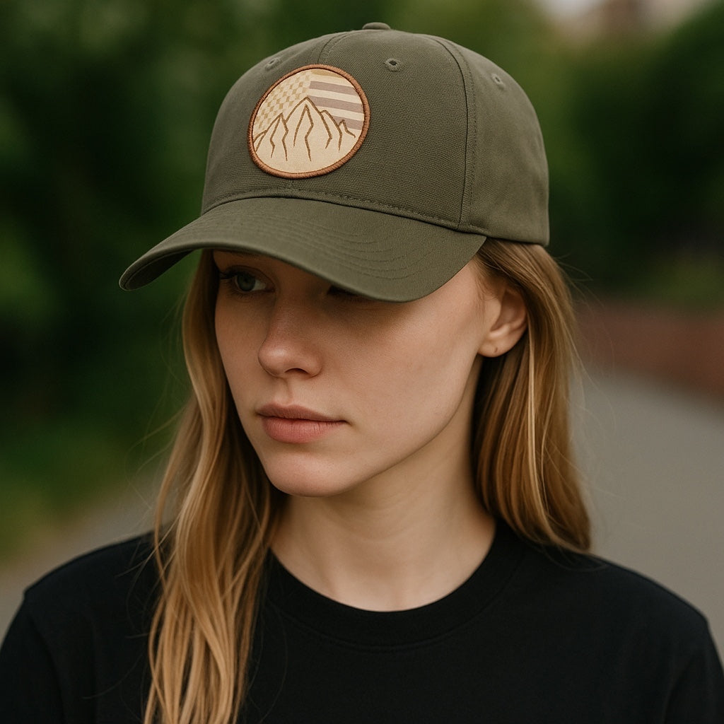 Mountain Flag Cap Hat Outdoor Cap
