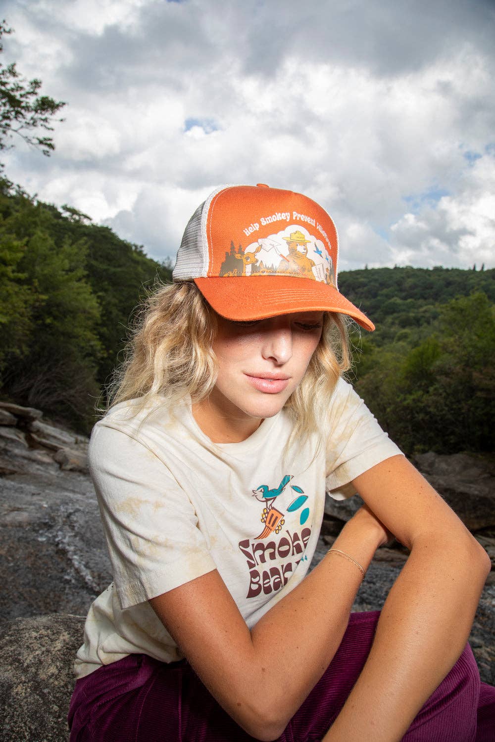 Help Smokey 5-Panel Trucker Hat Hat The Landmark Project