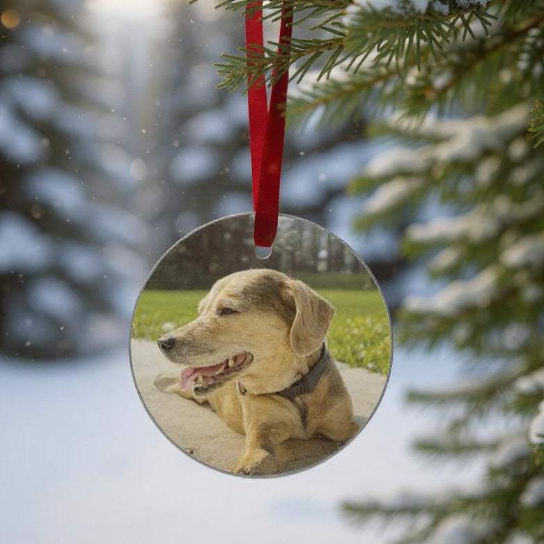 Personalized Glass Ornament - Add Your Image ornament Orange Grove Trading Post