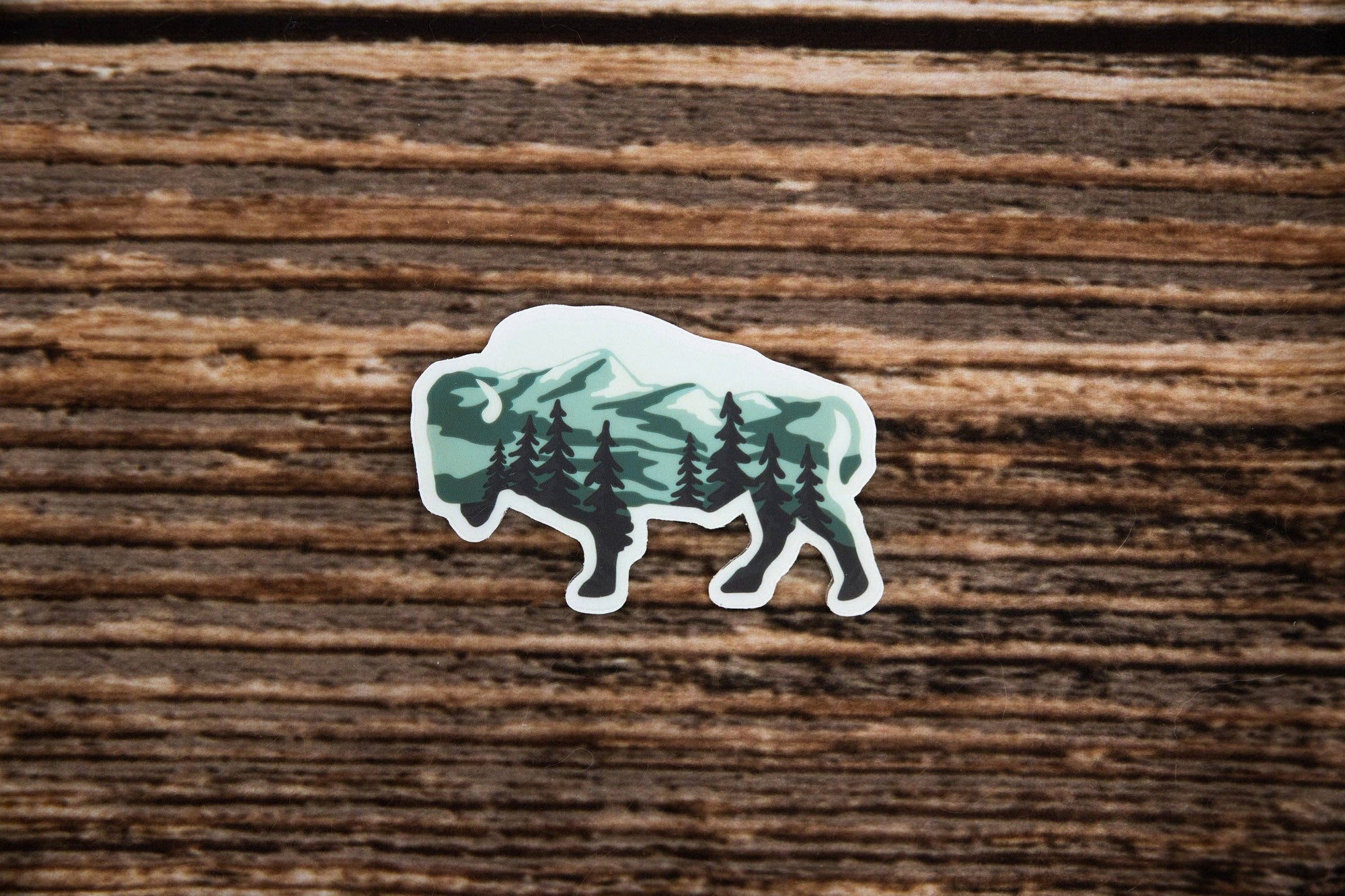 Bison Landscape Sticker sticker Wildtree
