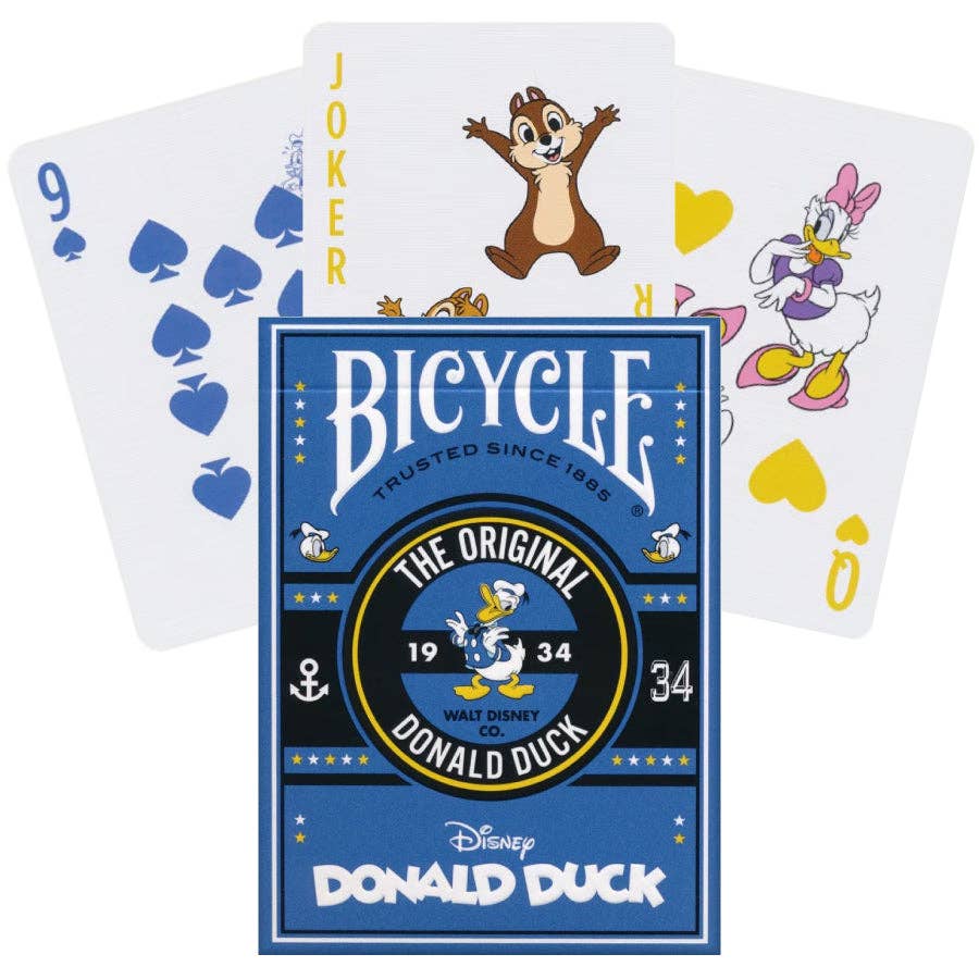 Bicycle Donald Duck cards playing cards Cardshouse   