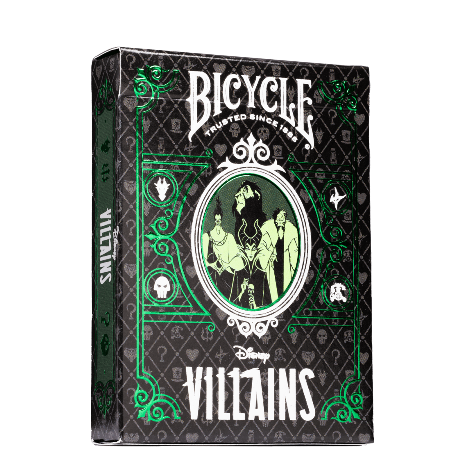 Bicycle Disney Villains Green Playing Cards