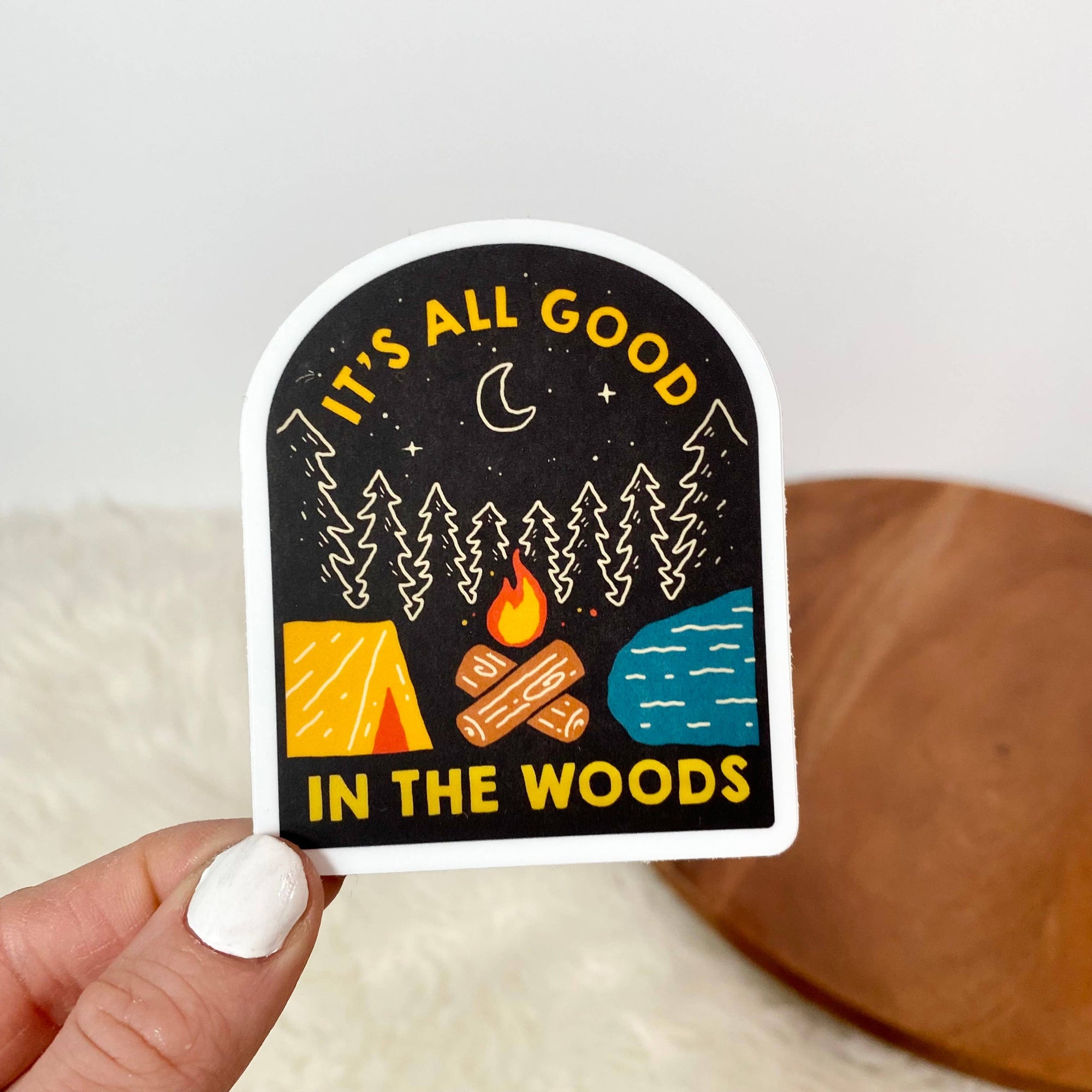 It's All Good In The Woods Sticker sticker Big Moods   