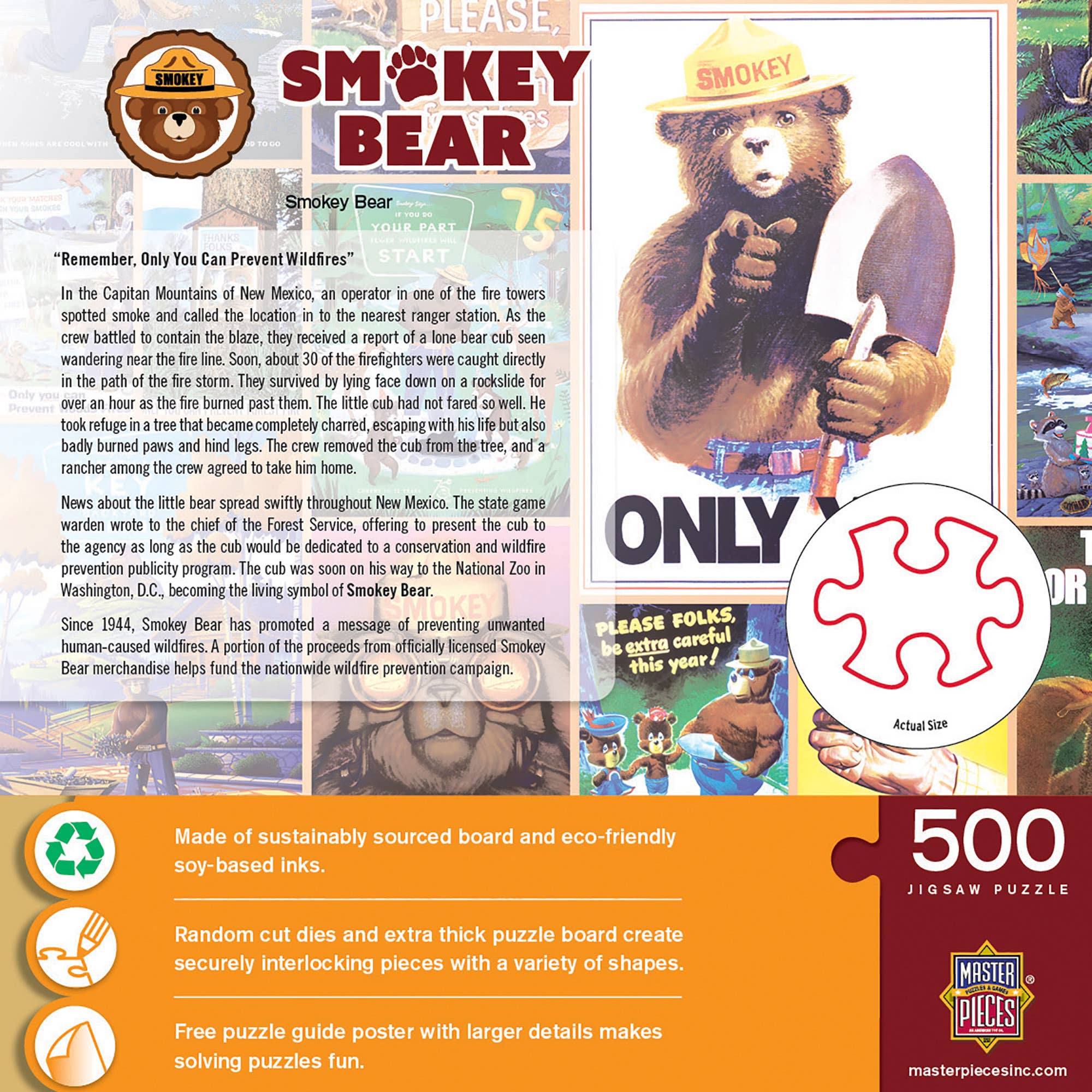 Smokey Bear National Parks 500 Piece Puzzle puzzle Masterpieces Puzzles