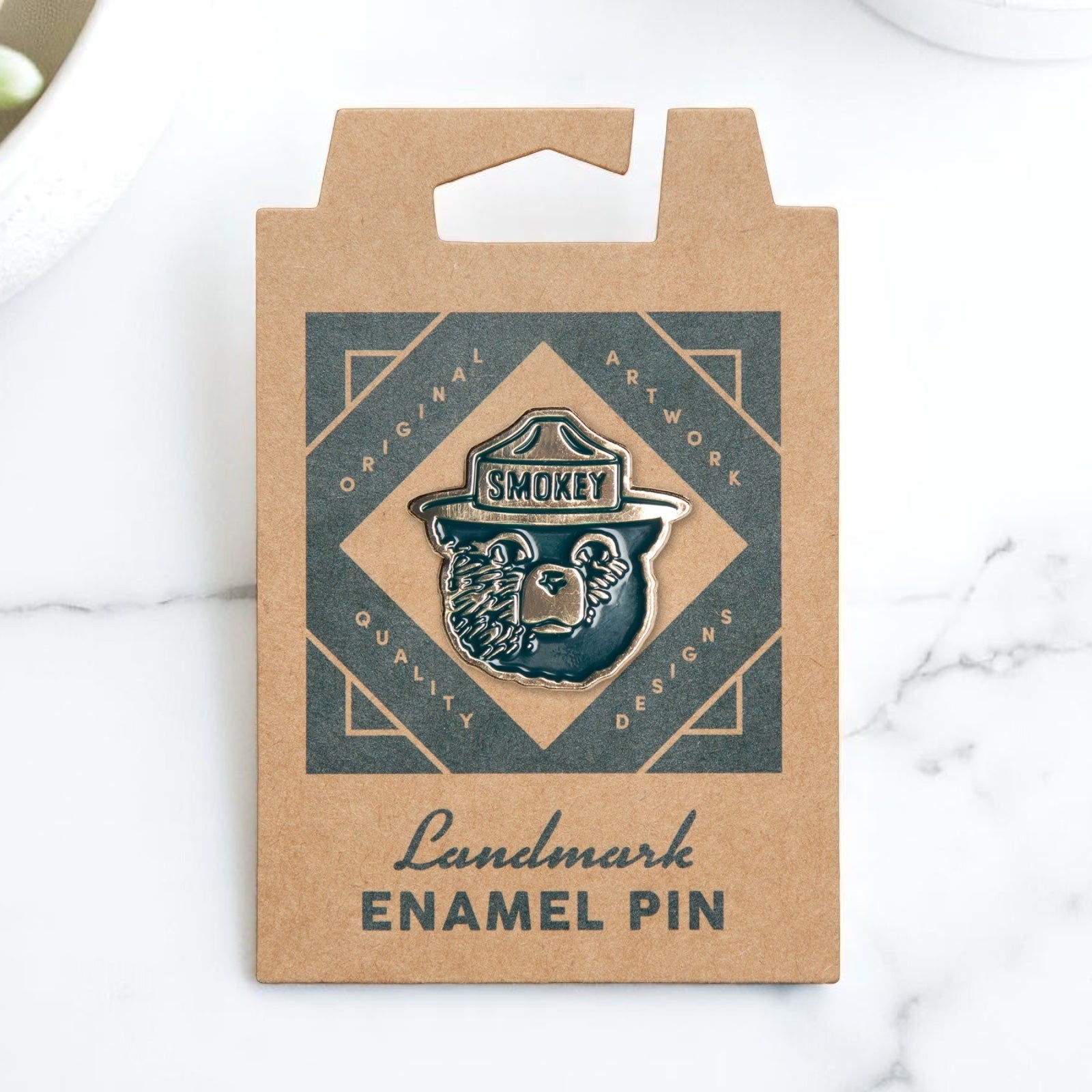 Smokey Bear Enamel Pin pin The Landmark Project