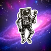 Waving Spaceman Sticker sticker Big Moods